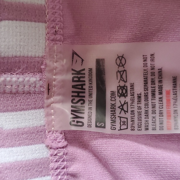 Gymshark Fit Leggings- Dash Pastel Grape/White Size Small. - Picture 6 of 9
